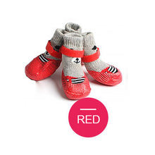 Load image into Gallery viewer, 4 Pcs/Set Pet Dog Nonslip Shoes Socks Comfortable Puppy Waterproof Cotton Rubber Reinforcement Drop Shipping