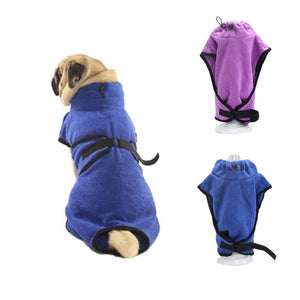 Dog Bathrobe Pet Dog Cat Bath Towel for Small Medium Large Dogs  Microfiber Super Absorbent Pet Drying Towels XS-XL