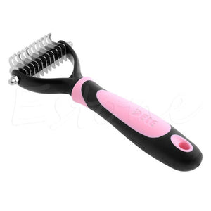 New Tera Pet Fur Knot Cutter Remove Rake Grooming Shedding Brush Comb Rake Dog Cat